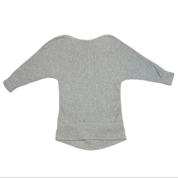 Lou & Grey Long Sleeve Sweater Dress Women's Size Small Boat‎ Neck Gray Knit - Picture 1 of 5